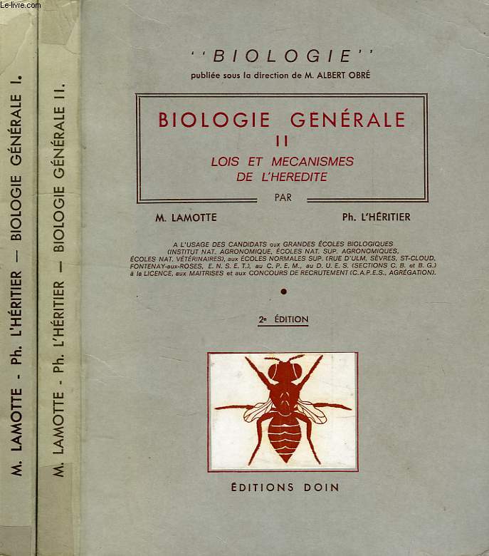 BIOLOGIE GENERALE, 2 TOMES