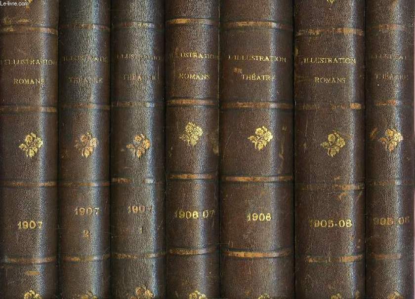 L'ILLUSTRATION THEATRALE/ROMANS, JOURNAL D'ACTUALITES DRAMATIQUES, 1903-1914, 36 VOLUMES