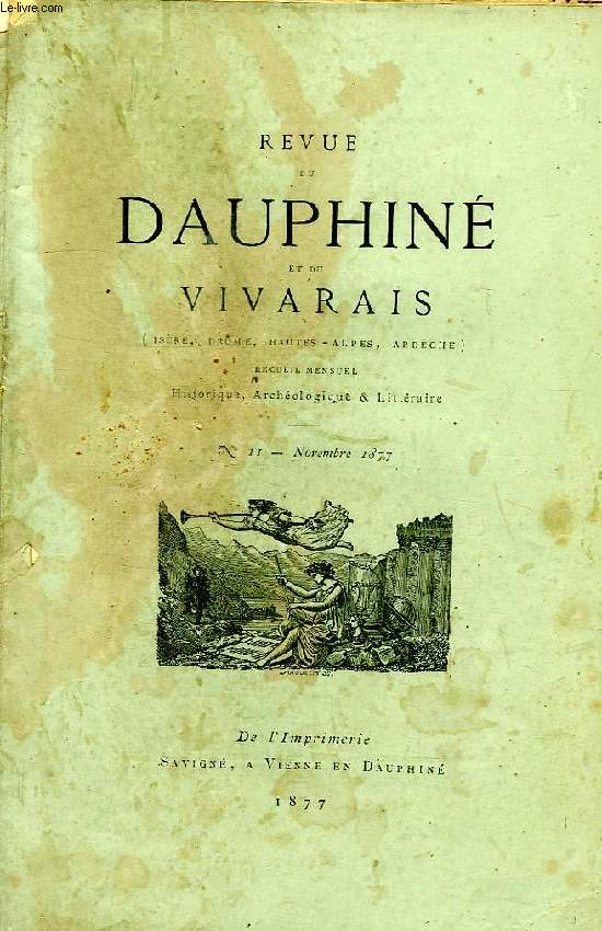 REVUE DU DAUPHINE ET DU VIVARAIS, N 11, NOV. 1877