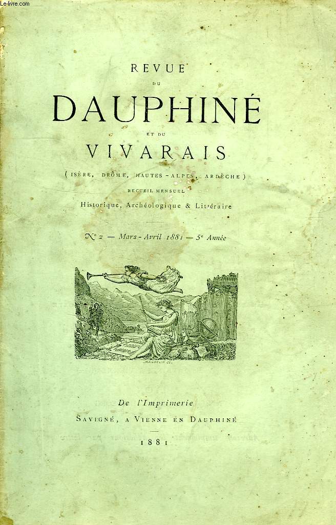 REVUE DU DAUPHINE ET DU VIVARAIS, N 2, MARS-AVRIL, 1881