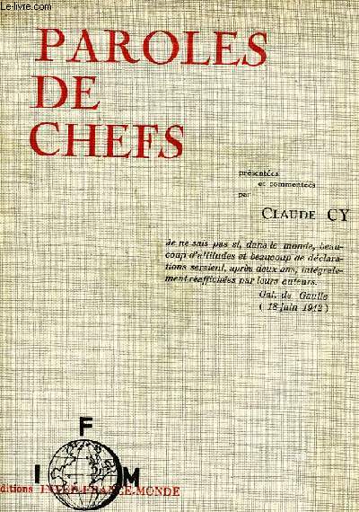 PAROLES DE CHEFS