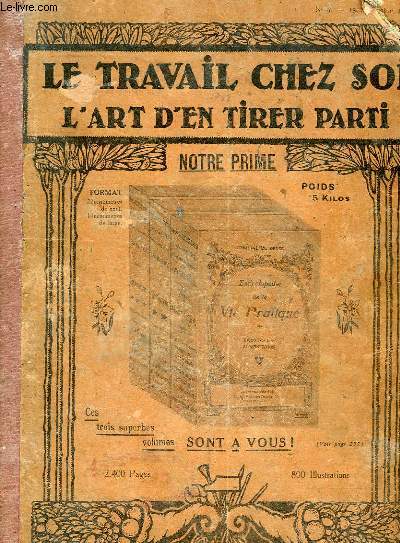LE TRAVAIL CHEZ SOI, L'ART D'EN TIRER PARTI; N 9, 15 SEPT. 1918