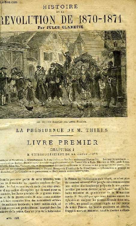 HISTOIRE DE LA REVOLUTION DE 1870-1871, TOME II
