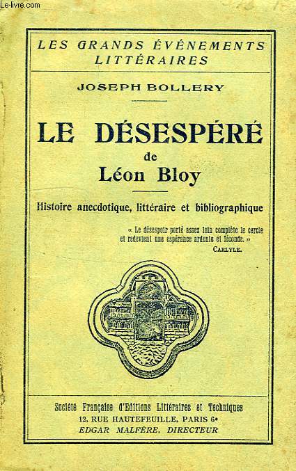 LE DESESPERE DE LEON BLOY