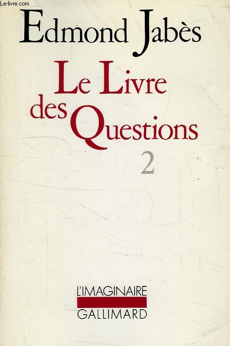 LE LIVRE DES QUESTIONS, TOME II