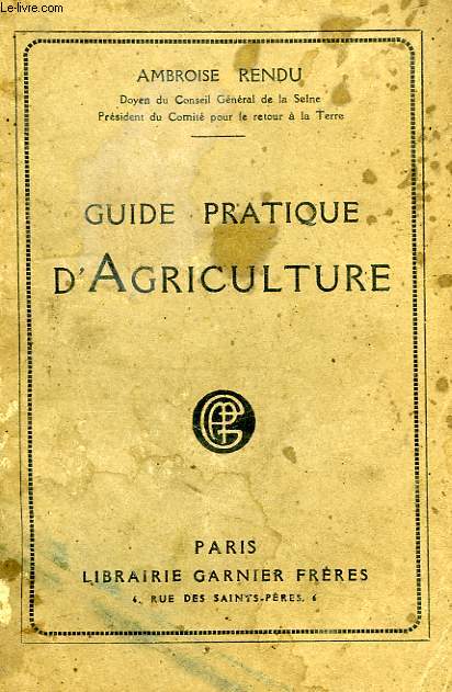 GUIDE PRATIQUE D'AGRICULTURE