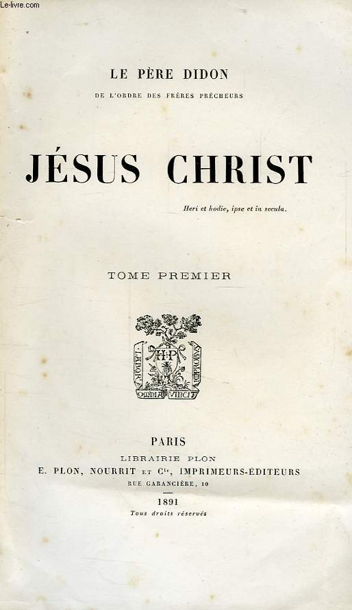 JESUS-CHRIST, 2 TOMES