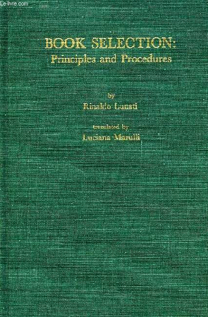 BOOK SELECTION: PRINCIPLES AND PROCEDURES