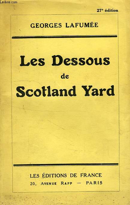 LES DESSOUS DE SCOTLAND YARD