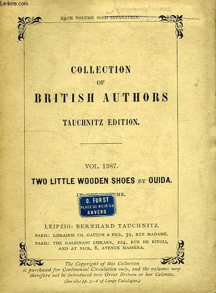 TWO LITTLE WOODEN SHOES (VOL. 1387), IN ONE VOLUME
