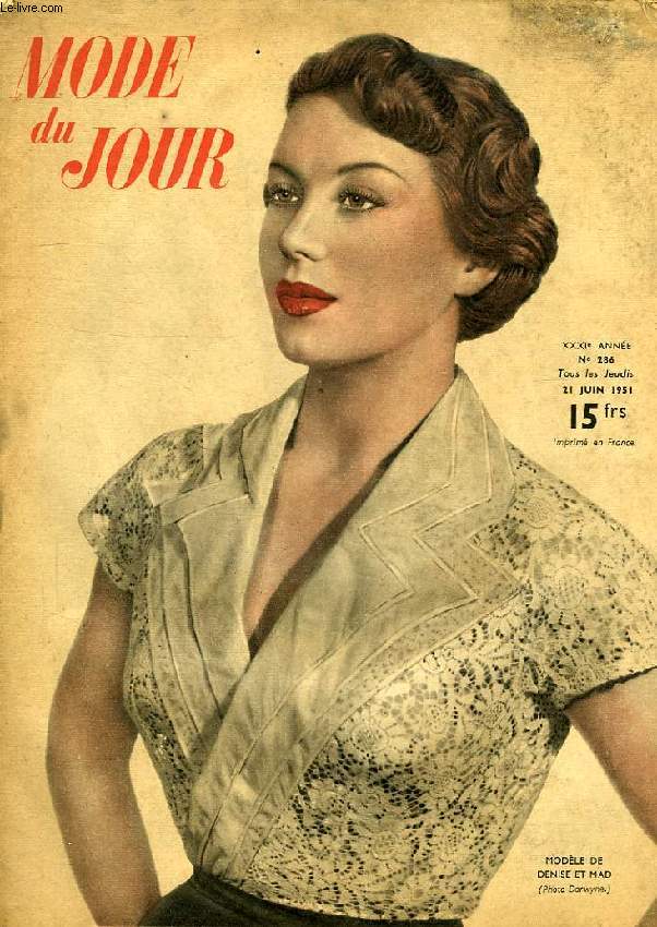 MODE DU JOUR, XXXIe ANNEE, N 286, 21 JUIN 1951