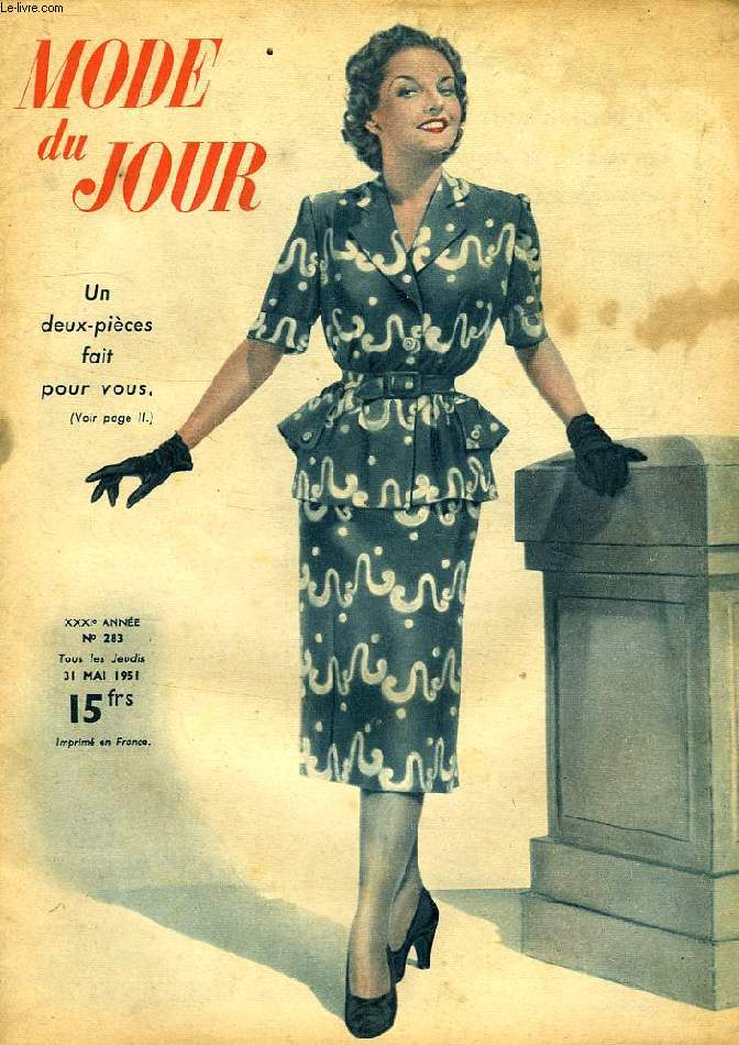 MODE DU JOUR, XXXIe ANNEE, N 283, 31 MAI 1951