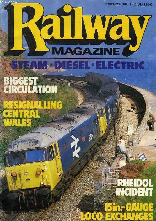 RAILWAY MAGAZINE, VOL. 132, N 1025, SEPT. 1986