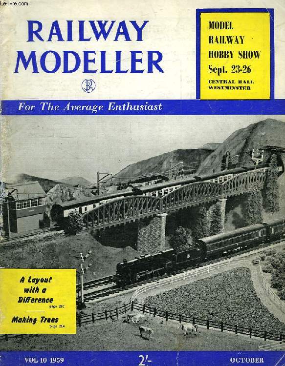 RAILWAY MODELLER, FOR THE AVERAGE ENTHUSIAST, VOL. 10, N 108, OCT. 1959