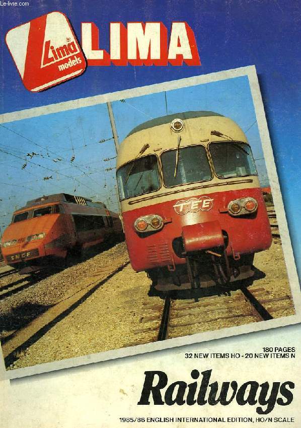 LIMA MODELS, RAILWAYS, 1985/86 ENGLISH INTERNATIONAL EDITION, HO/N SCALE