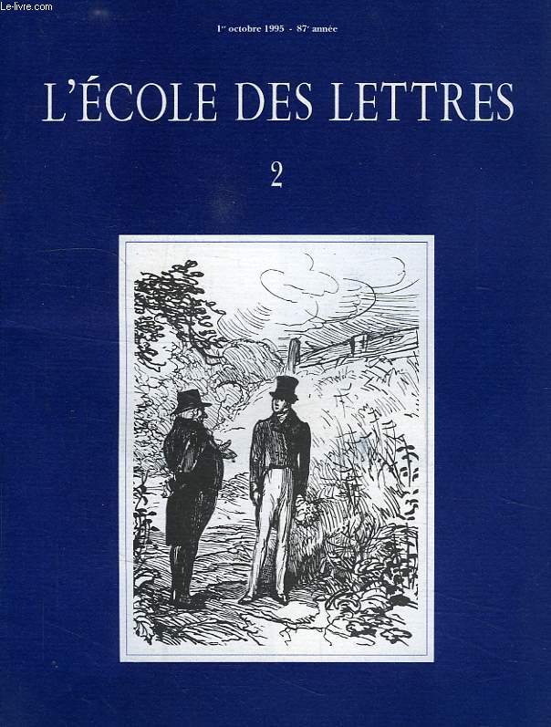 L'ECOLE DES LETTRES, N 2, 1er OCT. 1995