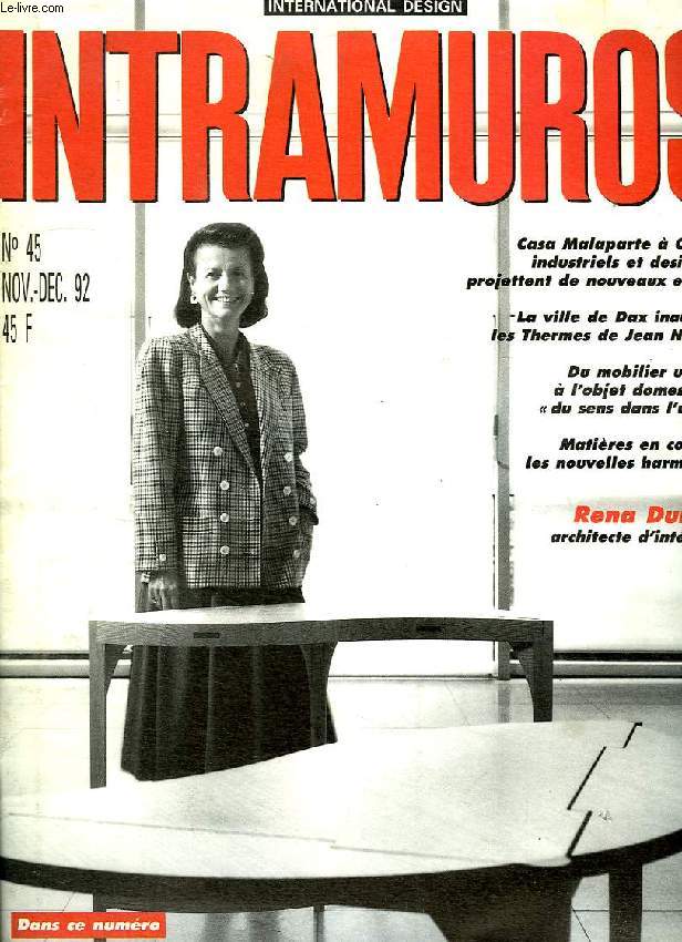 INTRAMUROS, INTERNATIONAL DESIGN, N 45, NOV.-DEC 1992