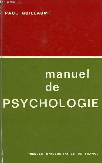 MANUEL DE PSYCHOLOGIE