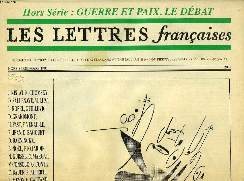 LE LETTRES FRANCAISES, HORS SERIE, MARS 1991