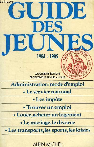 GUIDE DES JEUNES 1984-1985