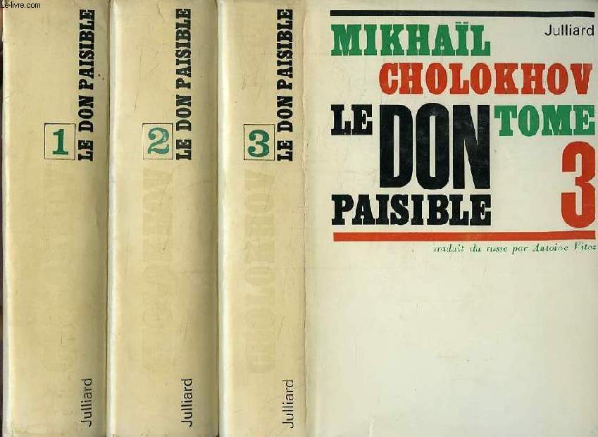 LE DON PAISIBLE, 3 TOMES