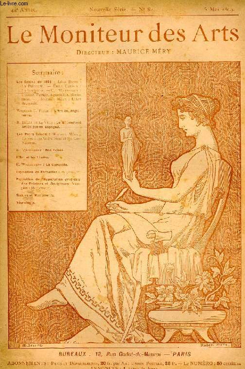 LE MONITEUR DES ARTS, 44e ANNEE, NOUVELLE SERIE, N 82, 5 MAI 1899