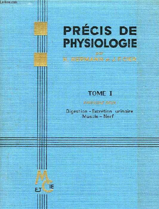 PRECIS DE PHYSIOLOGIE, TOME I, FASCICULE 2