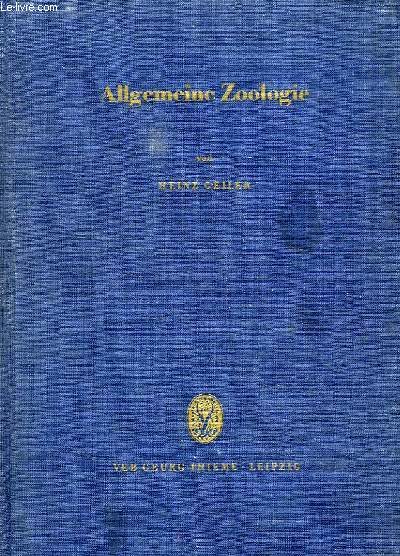 ALLGEMEINE ZOOLOGIE