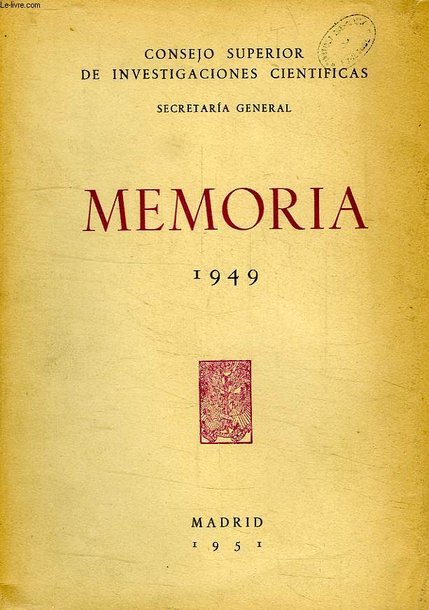 MEMORIA 1940