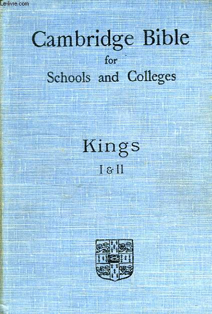 THE FIRST AND SECOND BOOKS OF THE KINGS