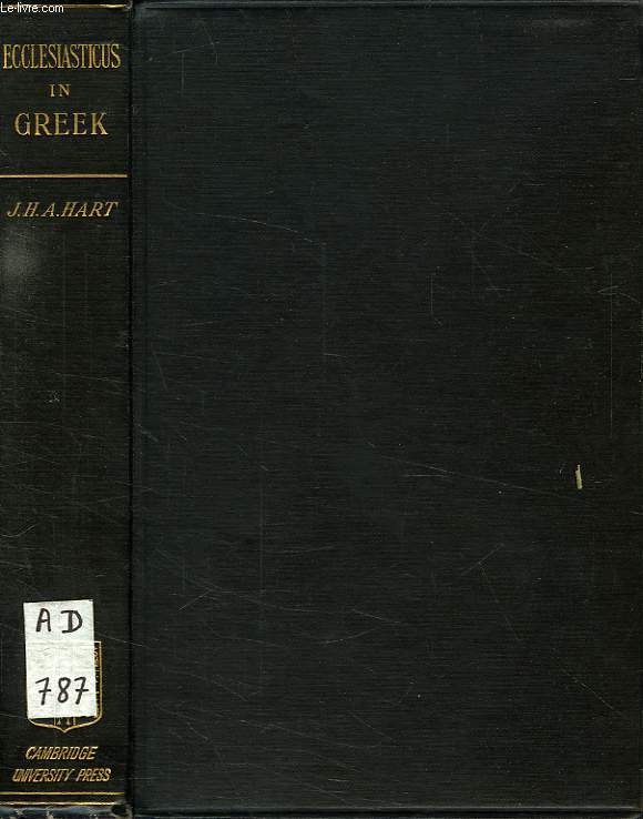 ECCLESIASTICUS, THE GREEK TEXT OF CODEX 248