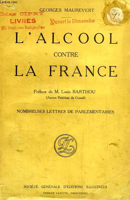 L'ALCOOL CONTRE LA FRANCE