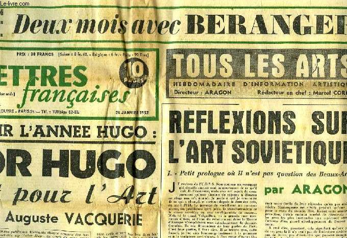 LES LETTRES FRANCAISES, 11e ANNEE, N 398, 24 JAN. 1952