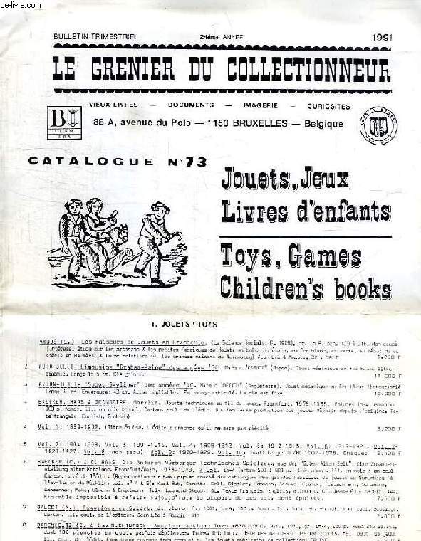 LE GRENIER DU COLLECTIONNEUR, N 73, 1991