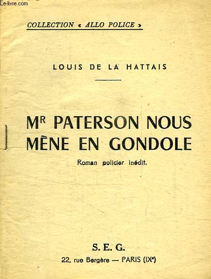 Mr PATERSON NOUS MENE EN GONDOLE