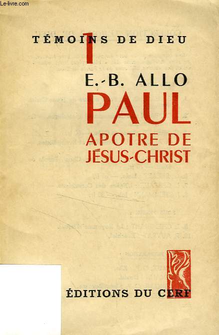 PAUL, APOTRE DE JESUS-CHRIST