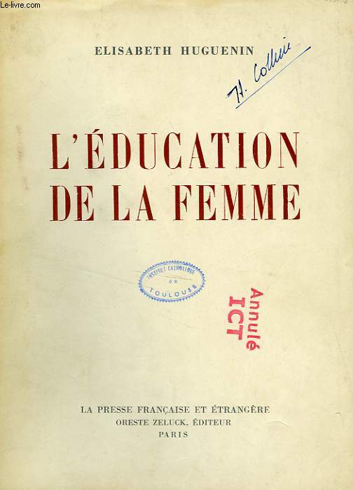 L'EDUCATION DE LA FEMME