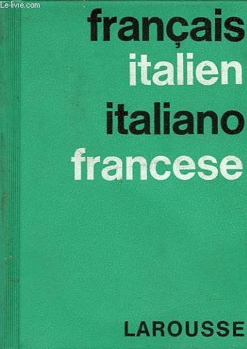 DICTIONNAIRE FRANCAIS-ITALIEN, ITALIEN-FRANCAIS