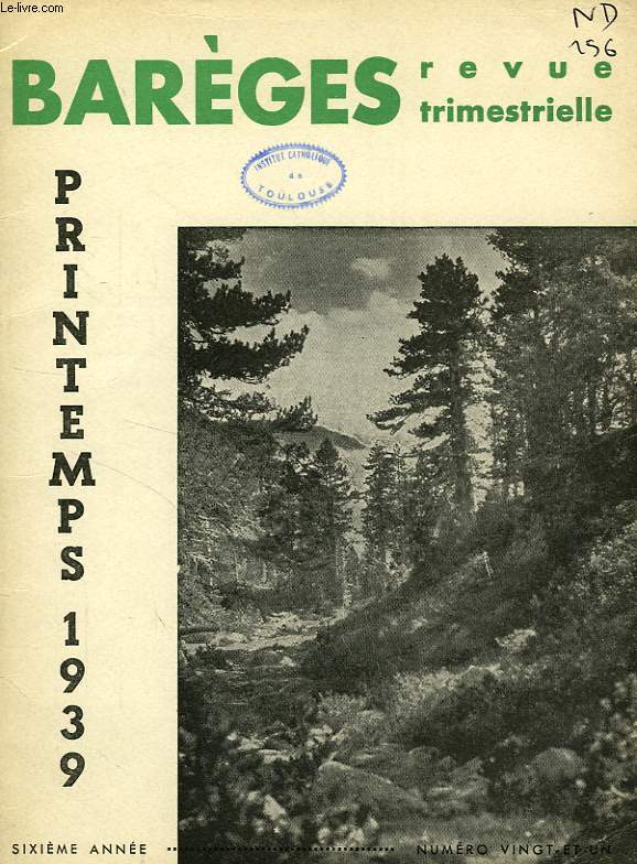 BAREGES, N 21, PRINTEMPS 1939