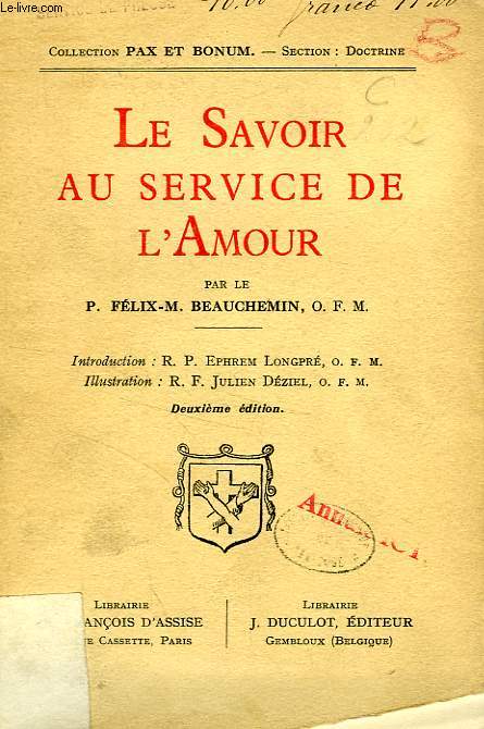 LE SAVOIR AU SERVICE DE L'AMOUR
