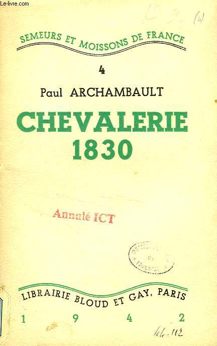 CHEVALERIE 1830