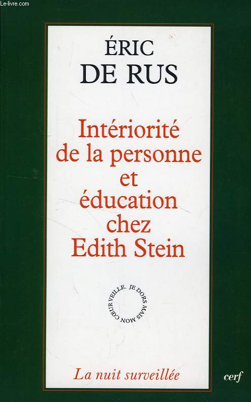 INTERIORITE DE LA PERSONNE ET EDUCATION CHEZ EDITH STEIN
