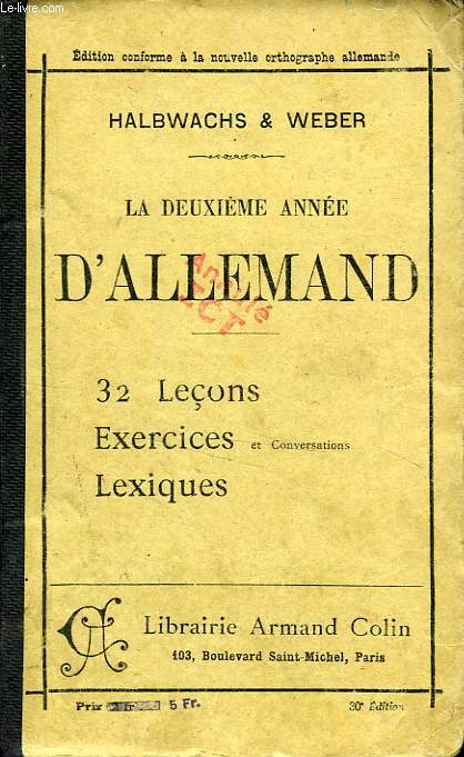 LA DEUXIEME ANNEE D'ALLEMAND