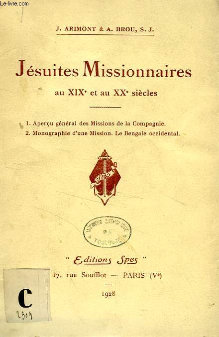 JESUITES MISSIONNAIRES AU XIXe ET AU XXe SIECLES