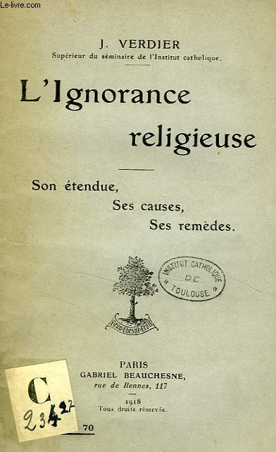 L'IGNORANCE RELIGIEUSE