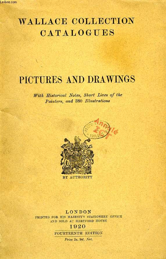 WALLACE COLLECTION CATALOGUES, PICTURES AND DRAWINGS