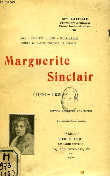 MARGUERITE SINCLAIR (1900-1925)