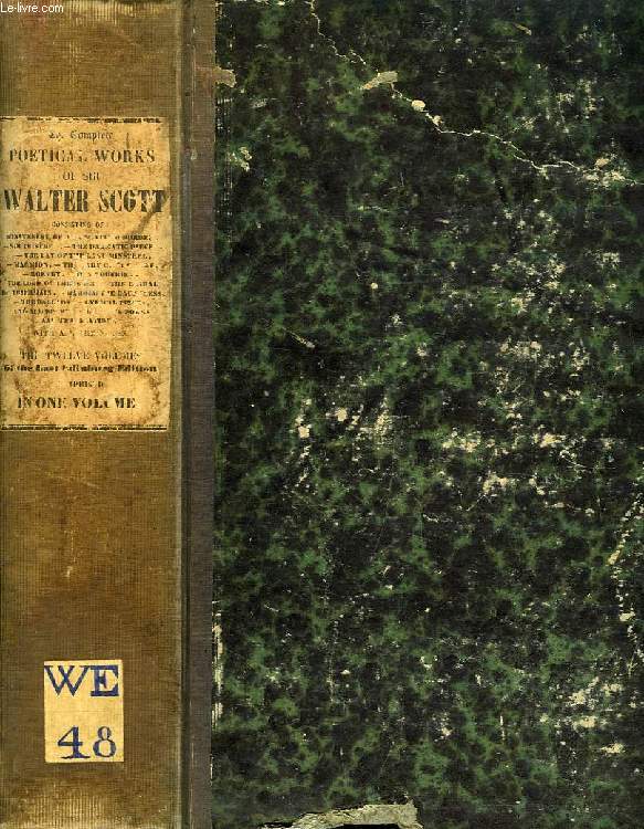 THE POETICAL WORKS OF SIR WALTER SCOTT, FIRST & SECOND SERIES (1 VOLUME)