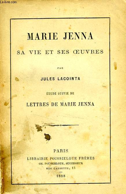 MARIE JENNA, SA VIE ET SES OEUVRES