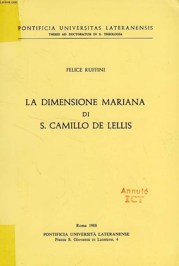 LA DIMENSIONE MARIANA DI S. CAMILLO DE LELLIS